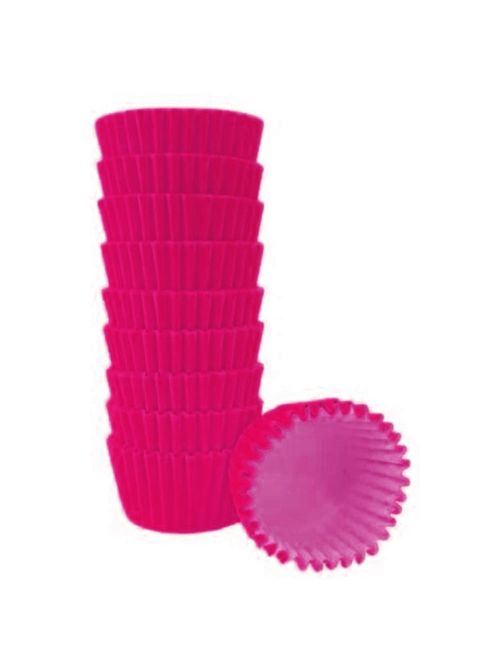 Forminha Lisa para Doces Pink No 5 c/100 - Reiki
