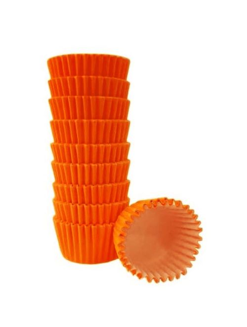 Forminha Lisa para Doces Laranja No 5 c/100 - Reiki