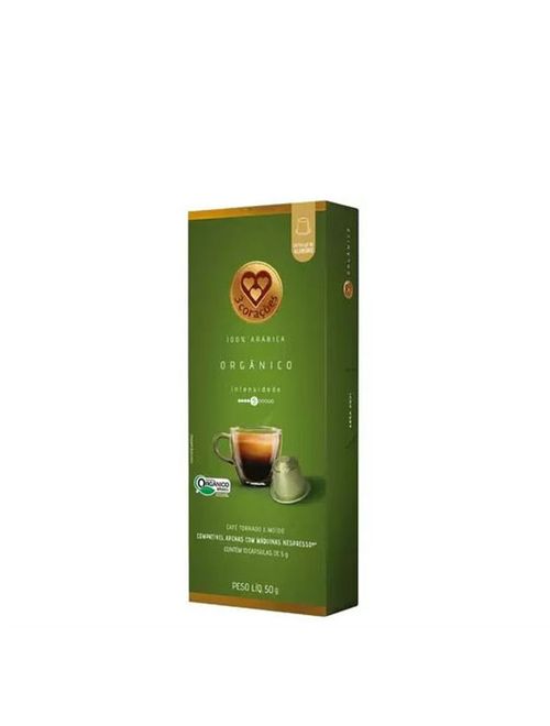 Cápsula de Espresso Orgânico c/10 - Três Corações