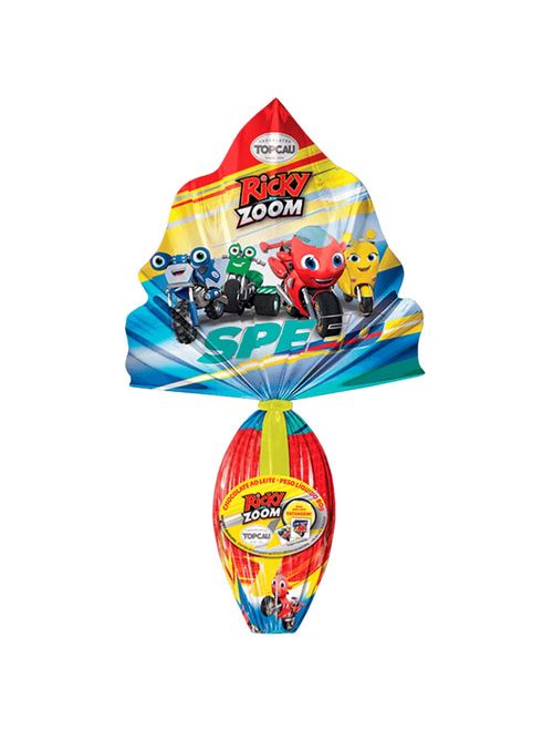 Ovo de Páscoa Chocolate Ao Leite Ricky Zoom 80g - Topcau
