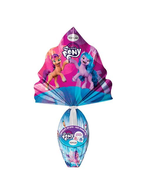 Ovo de Páscoa Chocolate Ao Leite My Little Pony 80g - Topcau