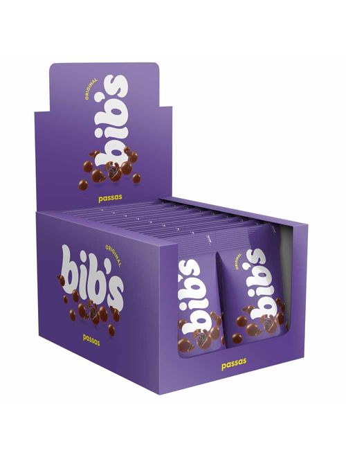 Chocolate Bibs Original Passas 40g c/18 - Neugebauer