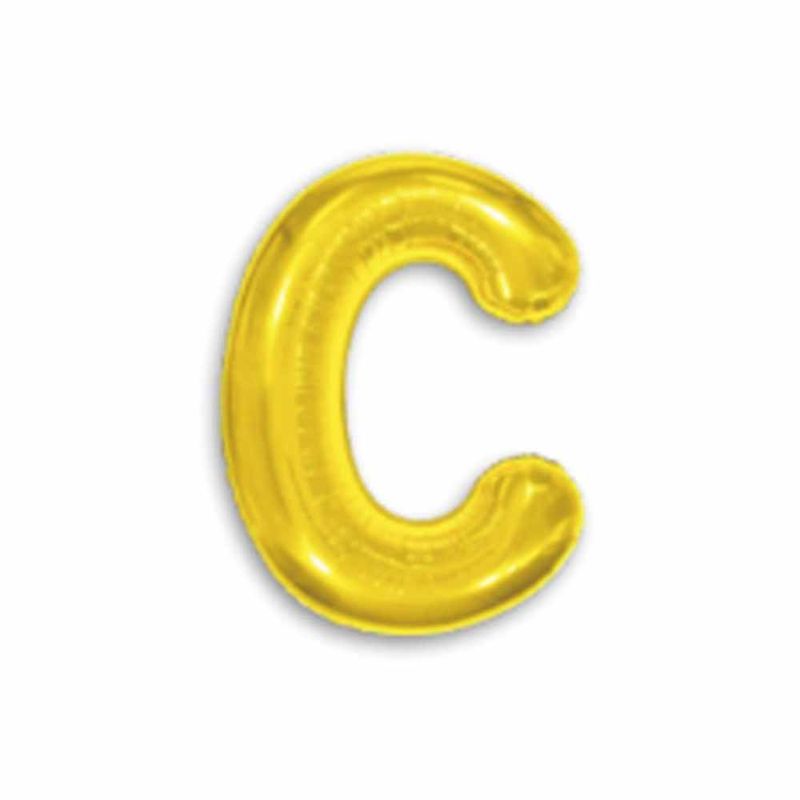 Balao-Metalizado-16----40cm-Ouro-Letra-C---Make