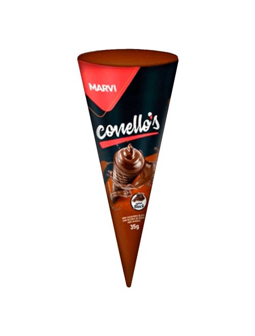 Casquinha Recheada Conellos Chocolate Black 35g - Marvi