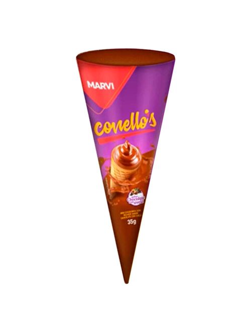 Casquinha Recheada Conellos Chocolate com Avelã 35g - Marvi