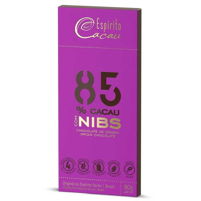 Tablete-de-Chocolate-Amargo-85--Cacau-Nibs-Vegano-80g---Espirito-Cacau
