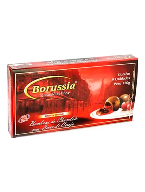 Bombons de Chocolate Ao Licor de Cereja 120g - Borussia