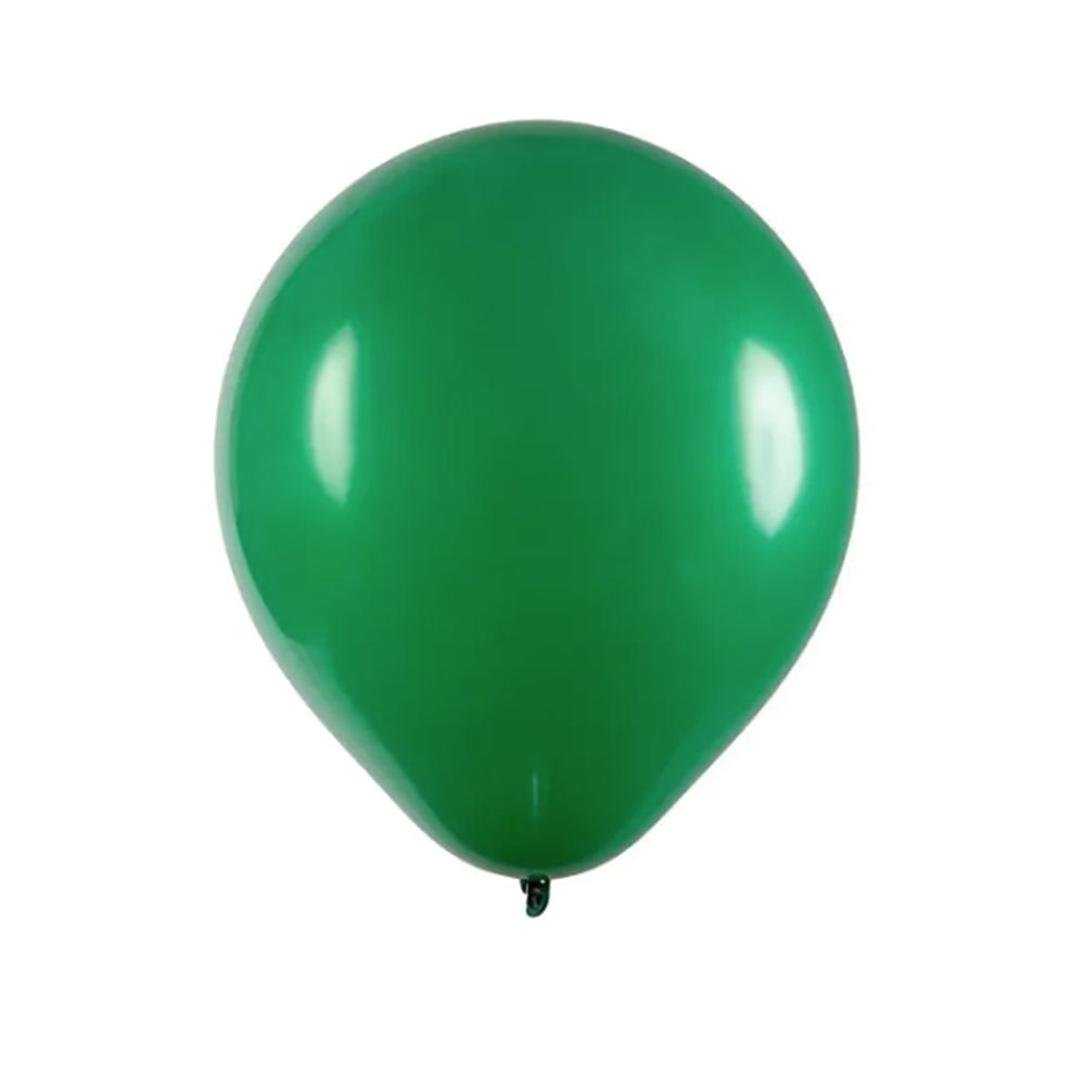 Encontraproduto.com.br - Balão Redondo Verde Tamanho 5 c/50 - Pic Pic