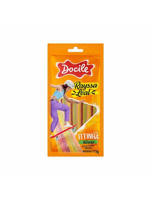 Fitinha Colorida Ácida Morango Rayssa Leal 70g - Docile
