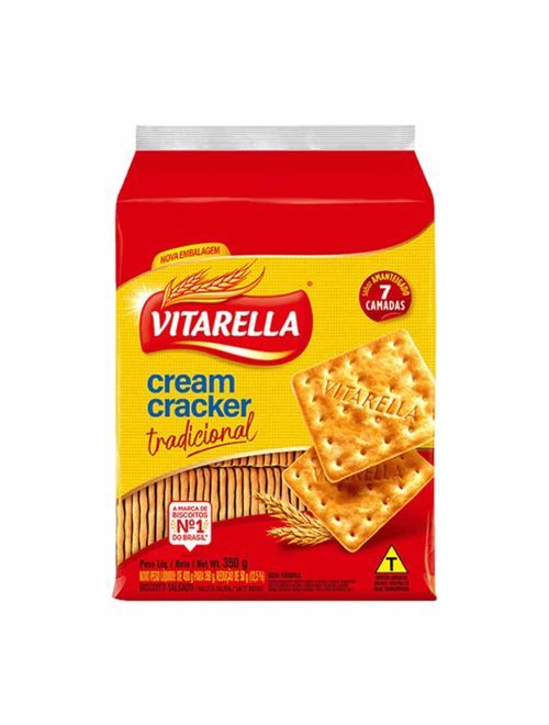 Biscoito Salgado Cream Cracker 350g - Vitarella
