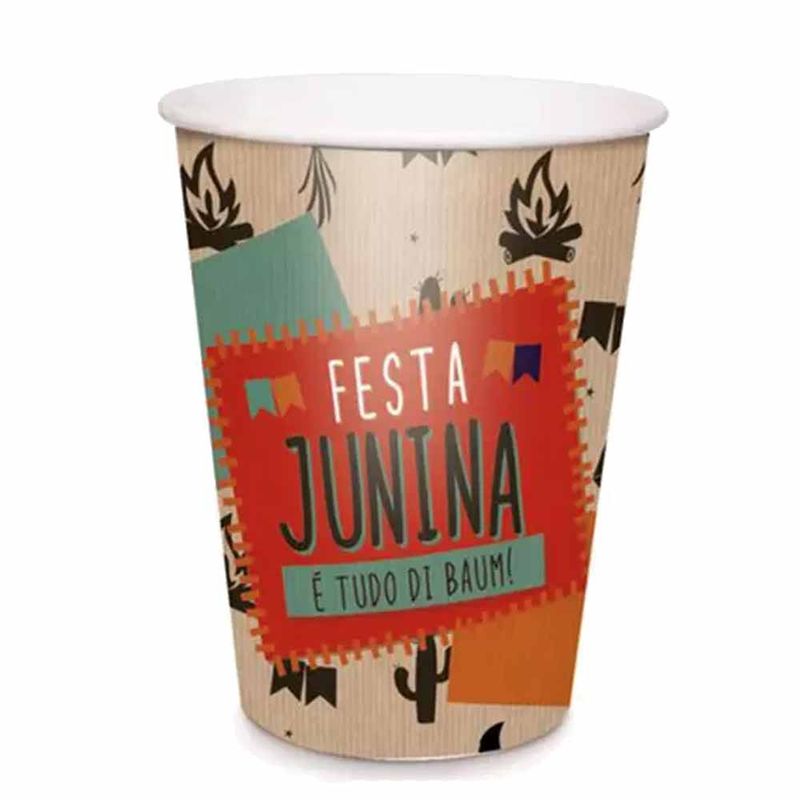 Junina-Kraft-Copo-240ml-c-8---Cromus