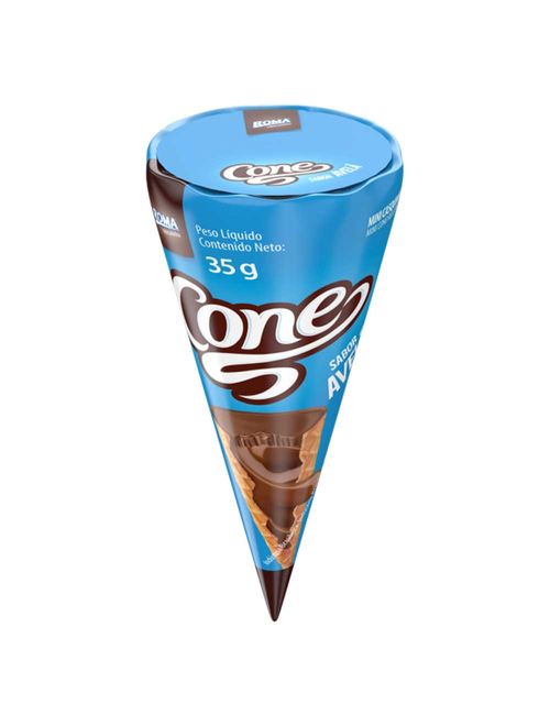 Cone Sabor Avelã com Recheio Cremoso 35g - Roma