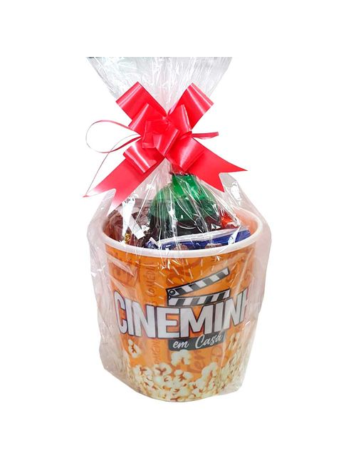 Kit Sessão de Cinema - Balde + Pipoca + Refrigerante