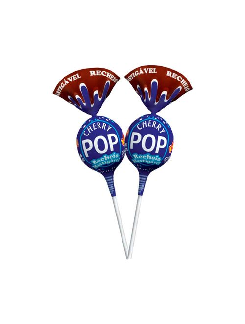 Pirulito Cherry Pop Cookies & Cream Recheado c/50 - Sams