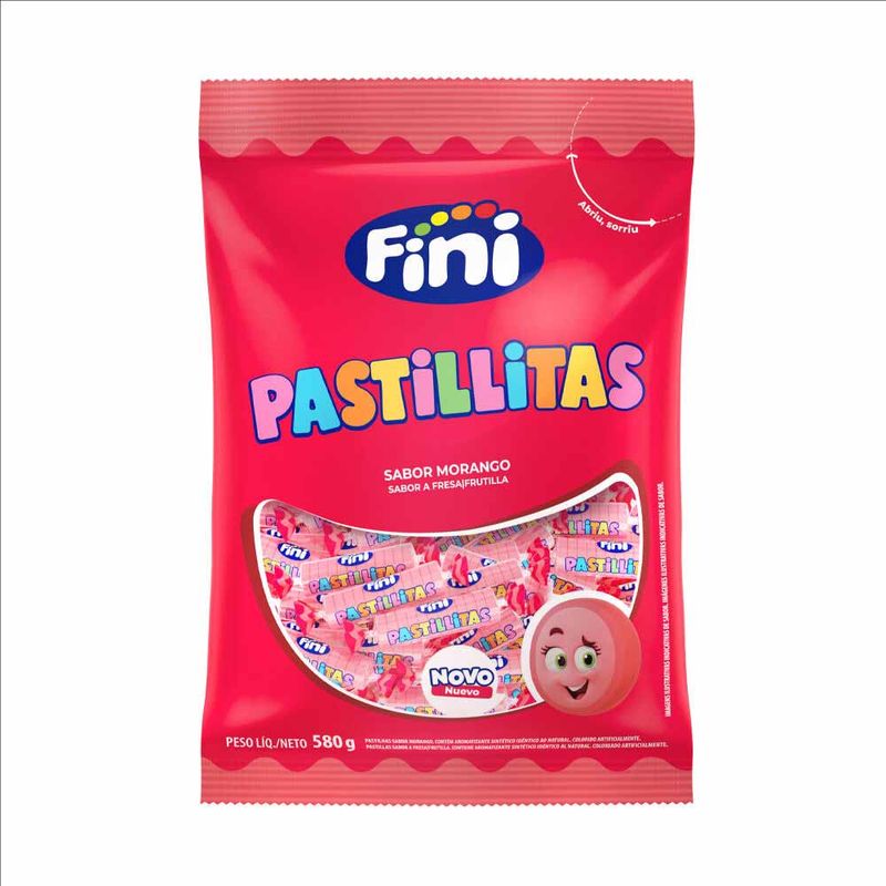 Pastilhas-Pastillitas-Morango-580g---Fini