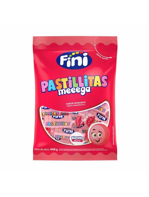 Pastilhas Pastillitas Mega Morango 440g - Fini