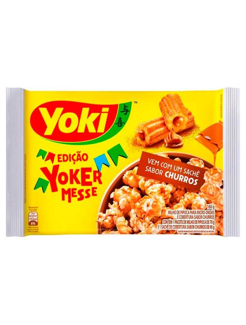 Pipoca de Microondas Cobertura Churros 160g - Yoki