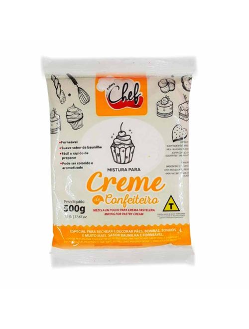 Creme de Confeiteiro Baunilha 500g - Chef Iceberg