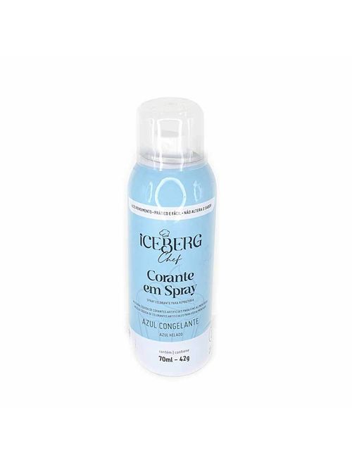 Corante em Spray Azul Congelante 70ml - Iceberg Chef