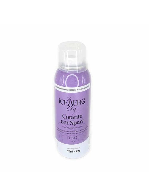 Corante em Spray Lilás 70ml - Iceberg Chef