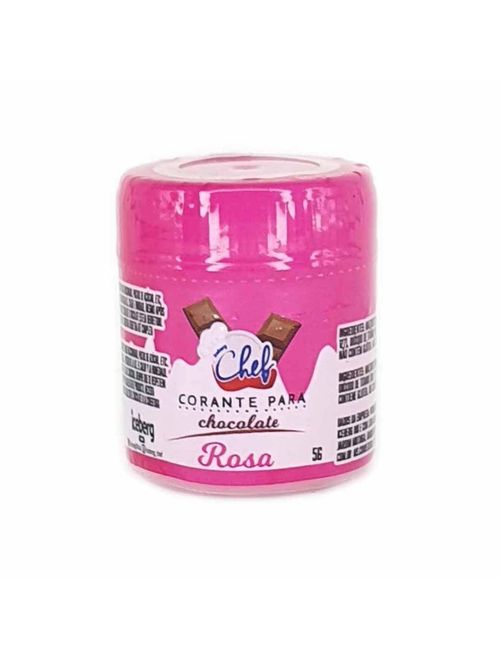 Corante em Pó para Chocolate Rosa 5g - Iceberg Chef