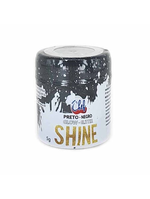 Glitter Glow Shine Preto 5g - Iceberg Chef
