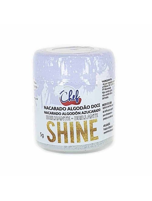 Pó Brilhante Alimentício Shine Algodão Doce Nacarado 5g - Iceberg Chef