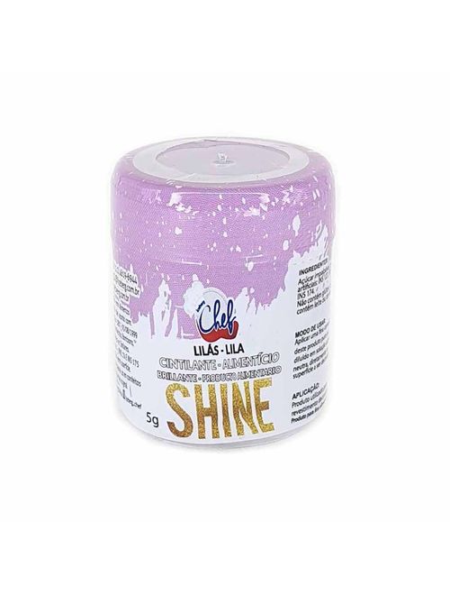 Pó Cintilante Alimentício Shine Lilás 5g - Iceberg Chef