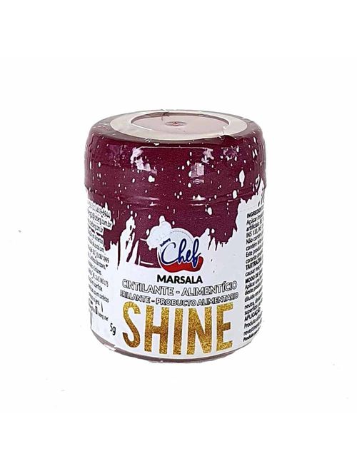 Pó Cintilante Alimentício Shine Marsala 5g - Iceberg Chef