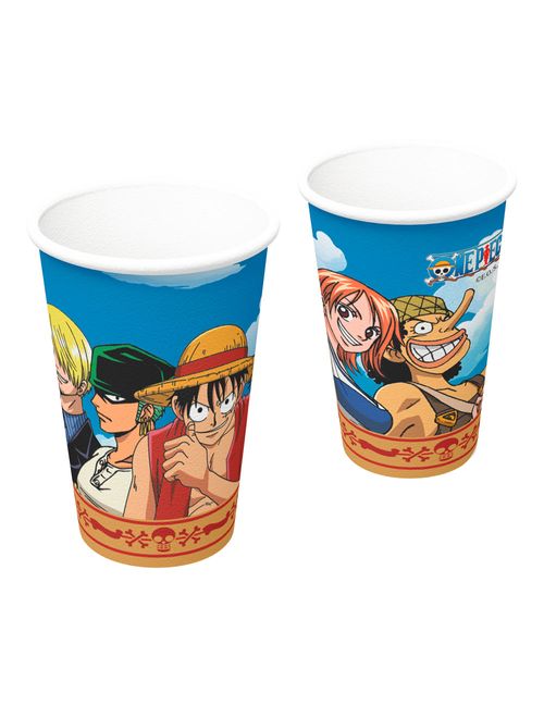 One Piece Copo de Papel c/8 - Festcolor