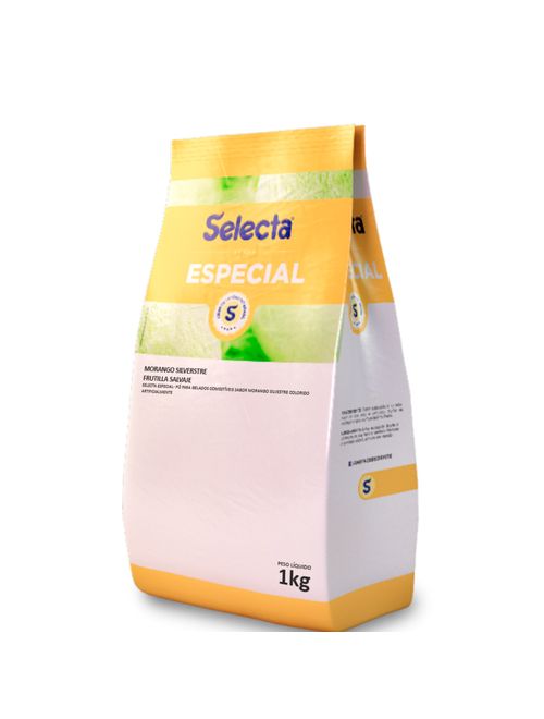 Especial Pó p/ Gelados Sabor Morango Silvestre 1kg- Selecta