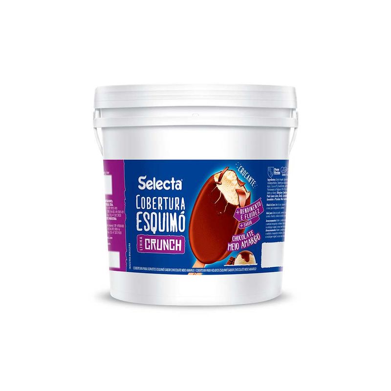 Cobertura-Crunch-Esquimo-p--Gelados-Sabor-Chocolate-Meio-Amargo-12kg---Selecta