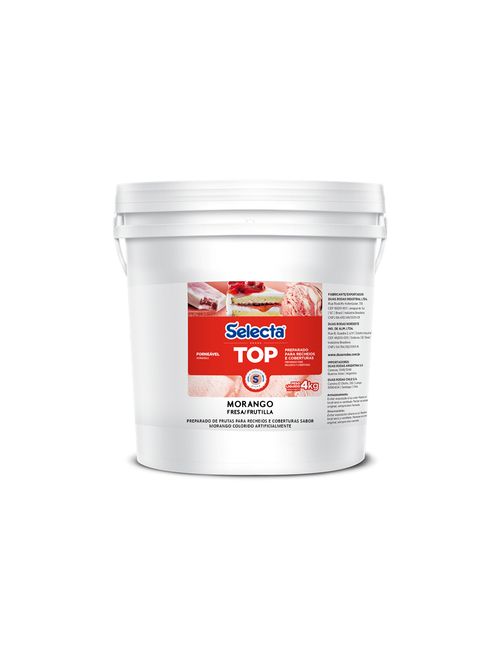 Top Preparo p/ Recheios e Coberturas Sabor Morango 4kg - Selecta