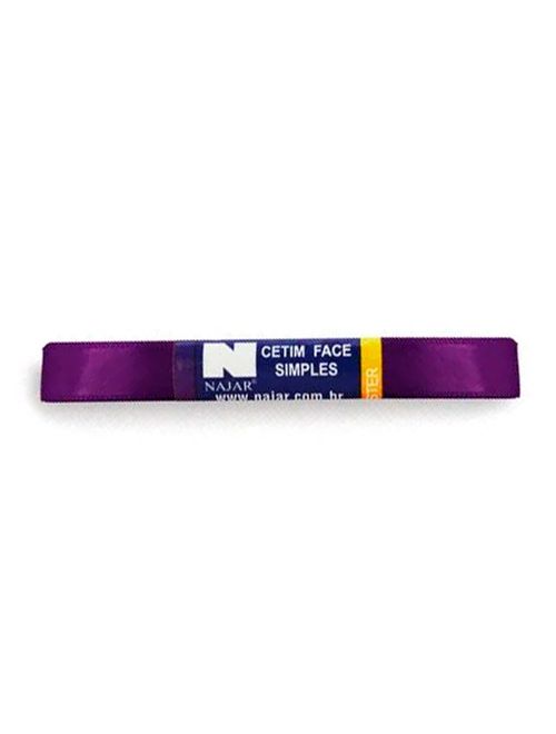 Fita de Cetim Simples No3 Cor Violeta c/10m - Najar