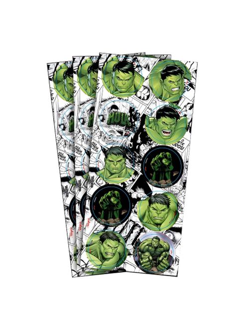 Hulk Animação Adesivo Redondo c/30 - Regina