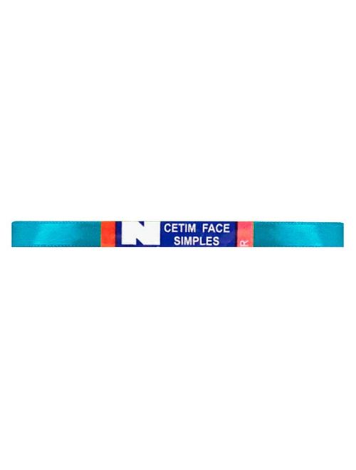 Fita de Cetim Simples No1 Cor Azul Turquesa c/10m - Najar