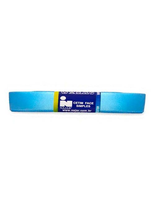 Fita de Cetim Simples No3 Cor Azul c/10m - Najar