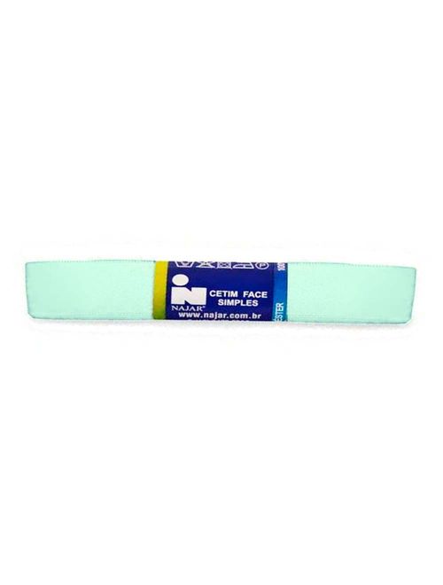Fita de Cetim Simples No3 Cor Verde Água c/10m - Najar