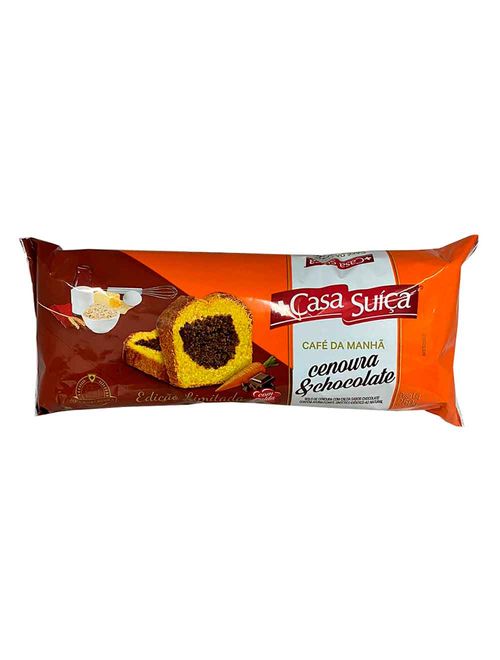 Bolo Cenoura e Chocolate 250g - Casa Suíça