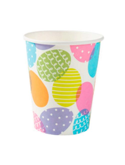 Copo Papel Ovos de Páscoa 270ml c/10 - Silver Festas
