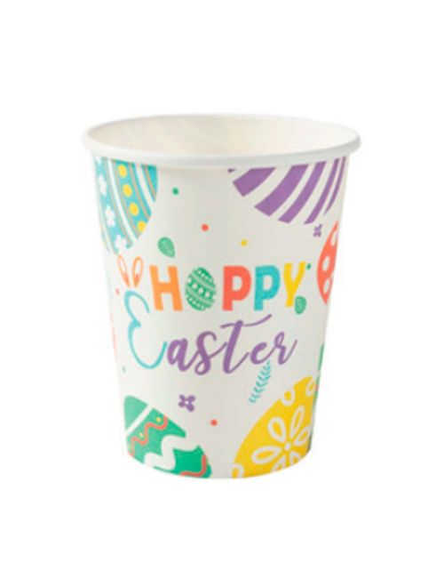 Copo Papel Happy Easter 270ml c/10 - Silver Festas