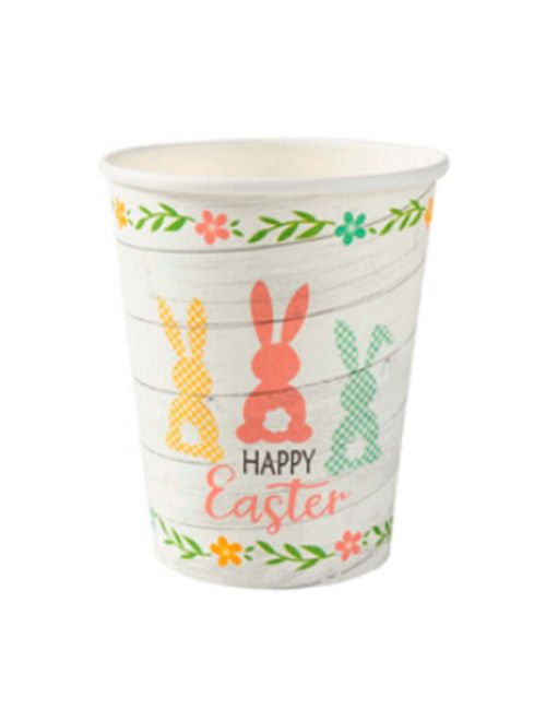 Copo Papel Coelhinhos 270ml c/10 - Silver Festas