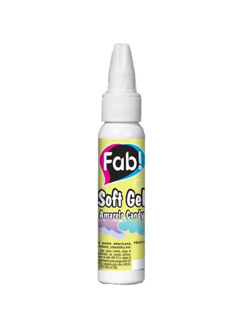 Corante Soft Gel Amarelo Candy 25g - Fab