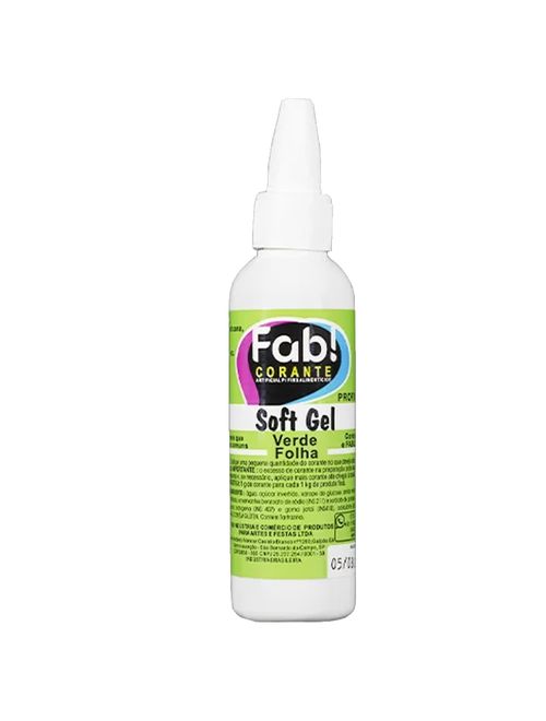 Corante Soft Gel Verde Folha 25g - Fab