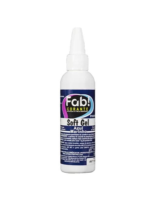 Corante Soft Gel Azul Marinho 25g - Fab