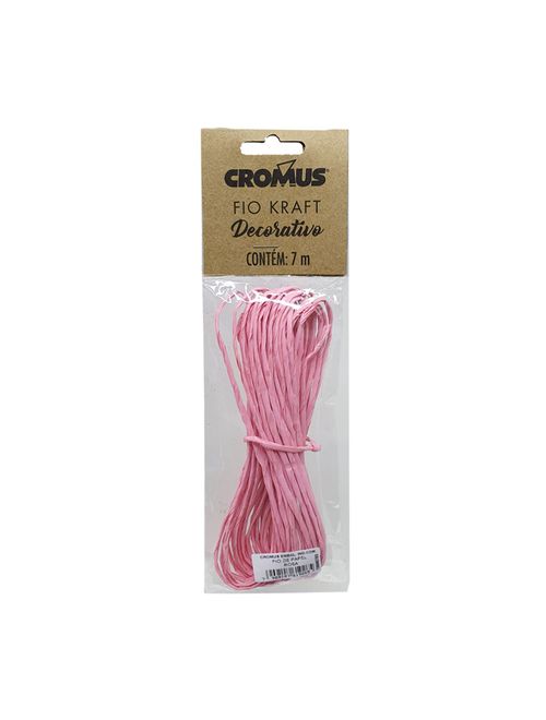 Fio de Papel Decorativo Rosa 7m -  Cromus