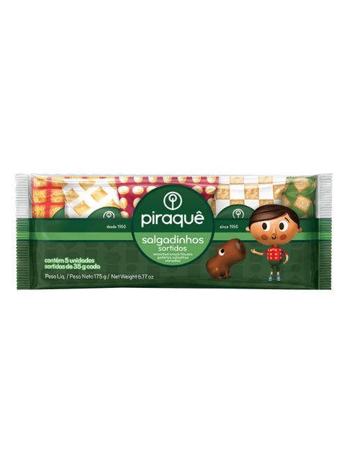 Pacote com 5 Mini Salgadinhos Sortidos - Piraquê