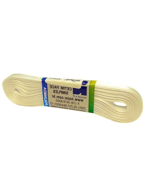 Fita de Cetim Simples No50 Cor Pérola c/10m - Najar
