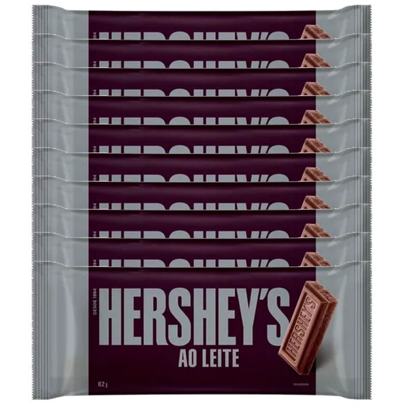 Kit-10-Tabletes-Ao-Leite-82g---Hersheys