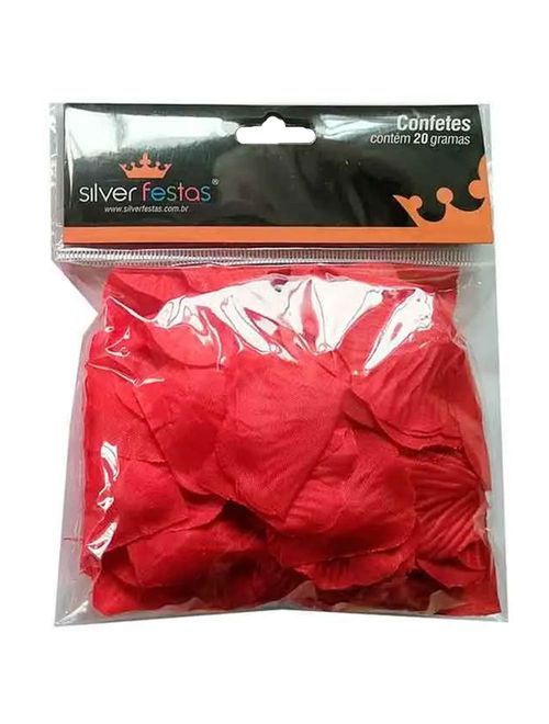 Confete de Pétalas Vermelhas 20g - Silver Festas